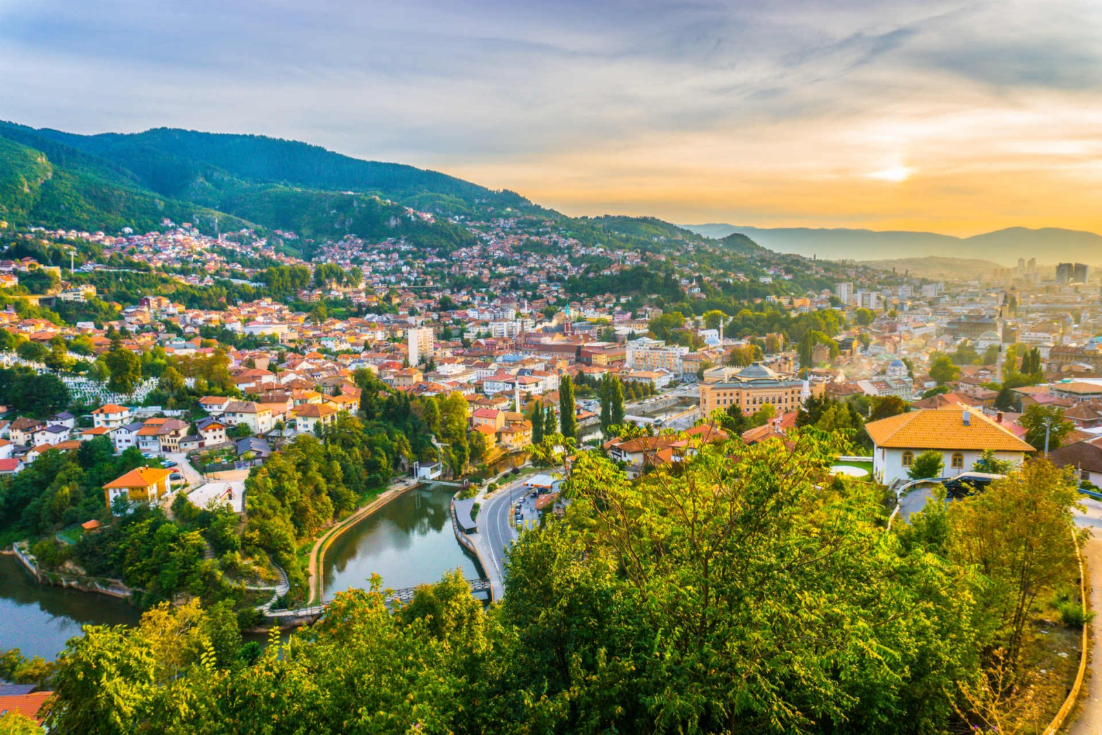 Sarajevo, pogled na grad
