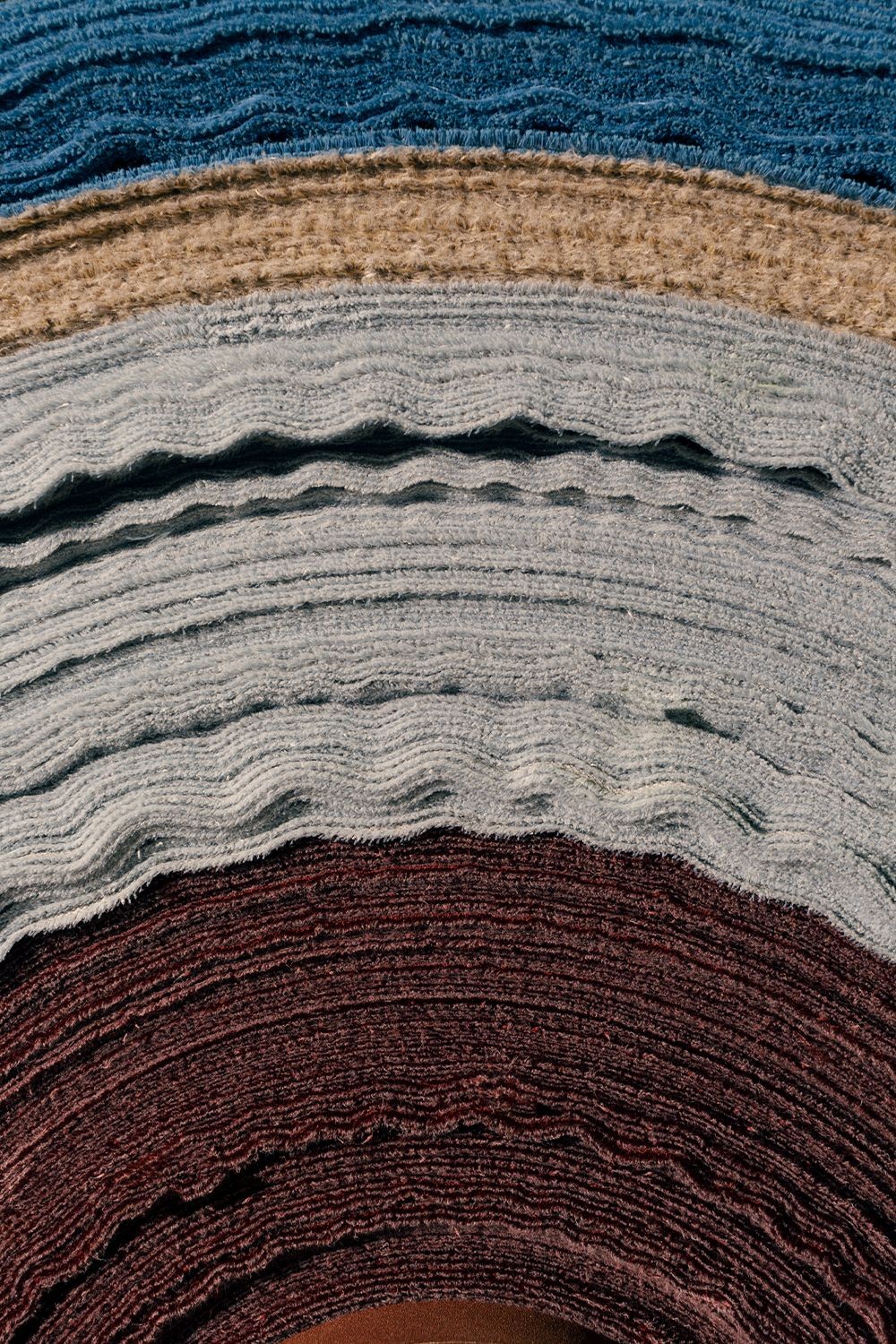 Detalj sive pletenine